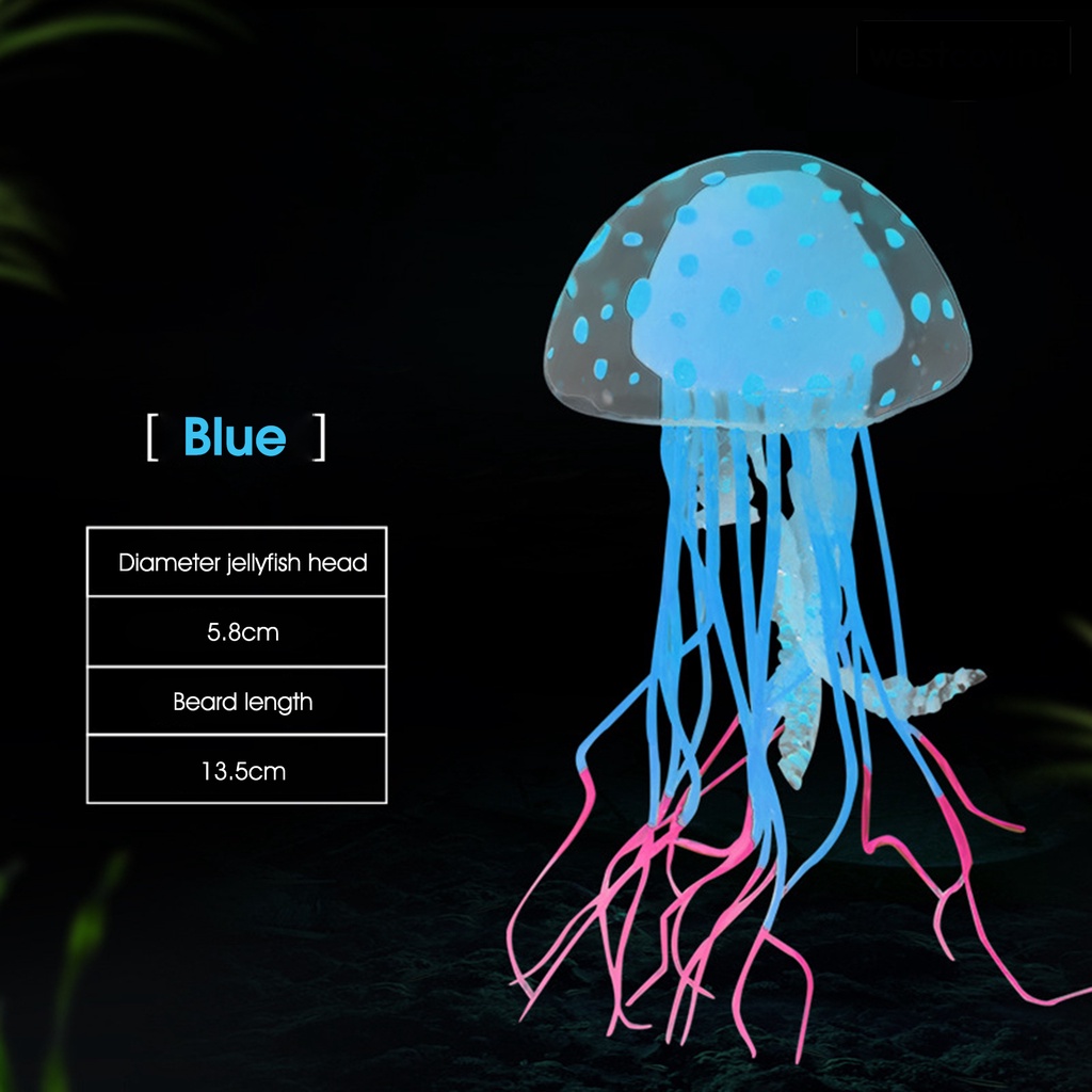 [COD]♞Sứa Nhân Tạo Trong Suốt Phát Sáng Bảo Vệ Môi Trường Dùng Trang Trí Bể Cá