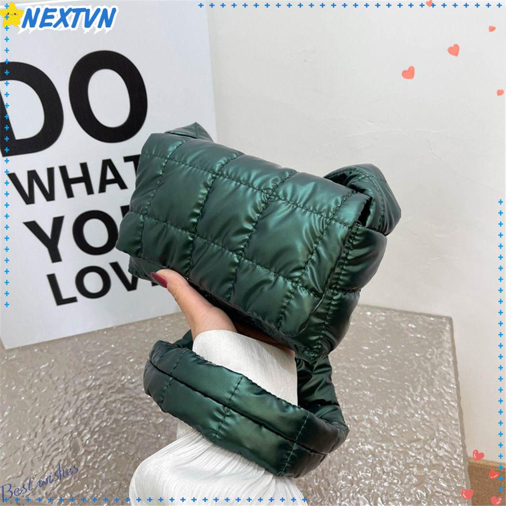 NEXTVN Túi Đeo Vai Họa Tiết Sọc Caro Siêu Nhẹ Thời Trang Mùa Đông