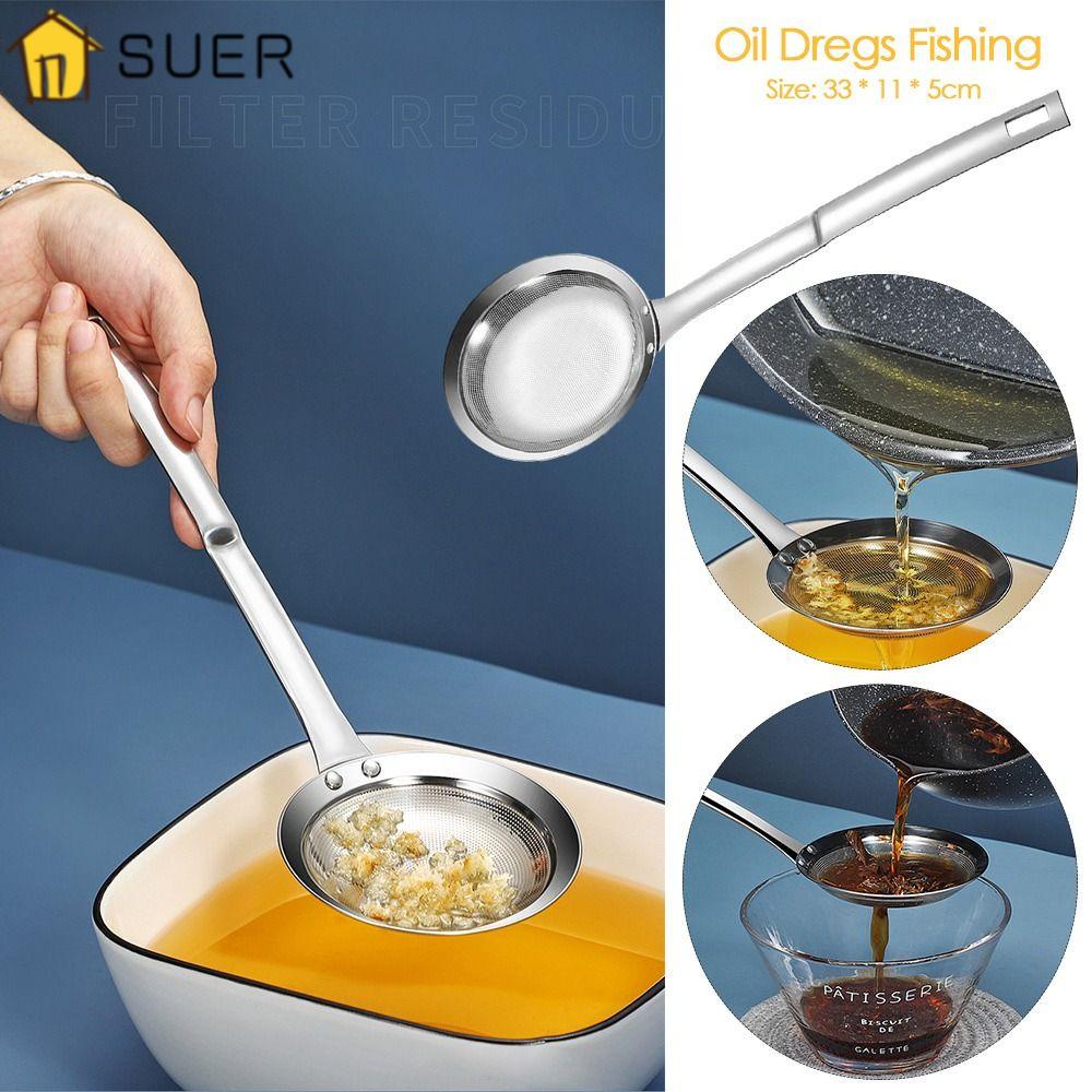 Suenin Muỗng Múc Cá Lọc Dầu Bằng Thép Không Gỉ Bền Không Dễ Rỉ Sét Phù Hợp Với Nhiều Loại Hại Cho Nhà Bếp