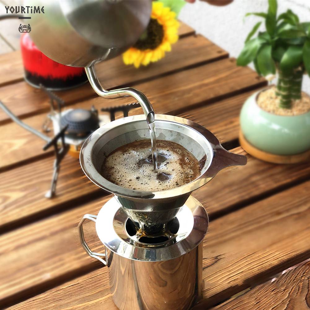 Giá Lọc Cà Phê Hai Lớp Hình Nón Có Thể Tái Sử Dụng