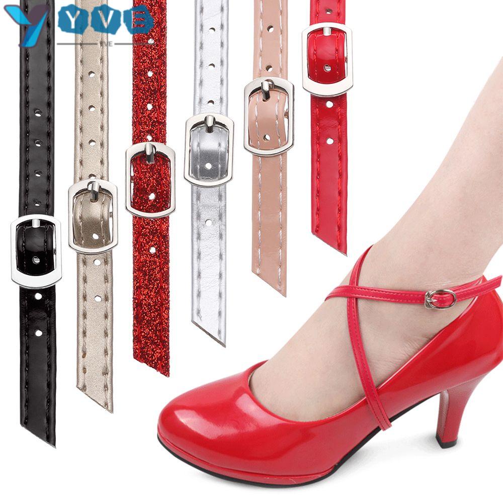 YVE Dây Buộc Giày Cao Gót Bằng Da PU Có Thể Điều Chỉnh