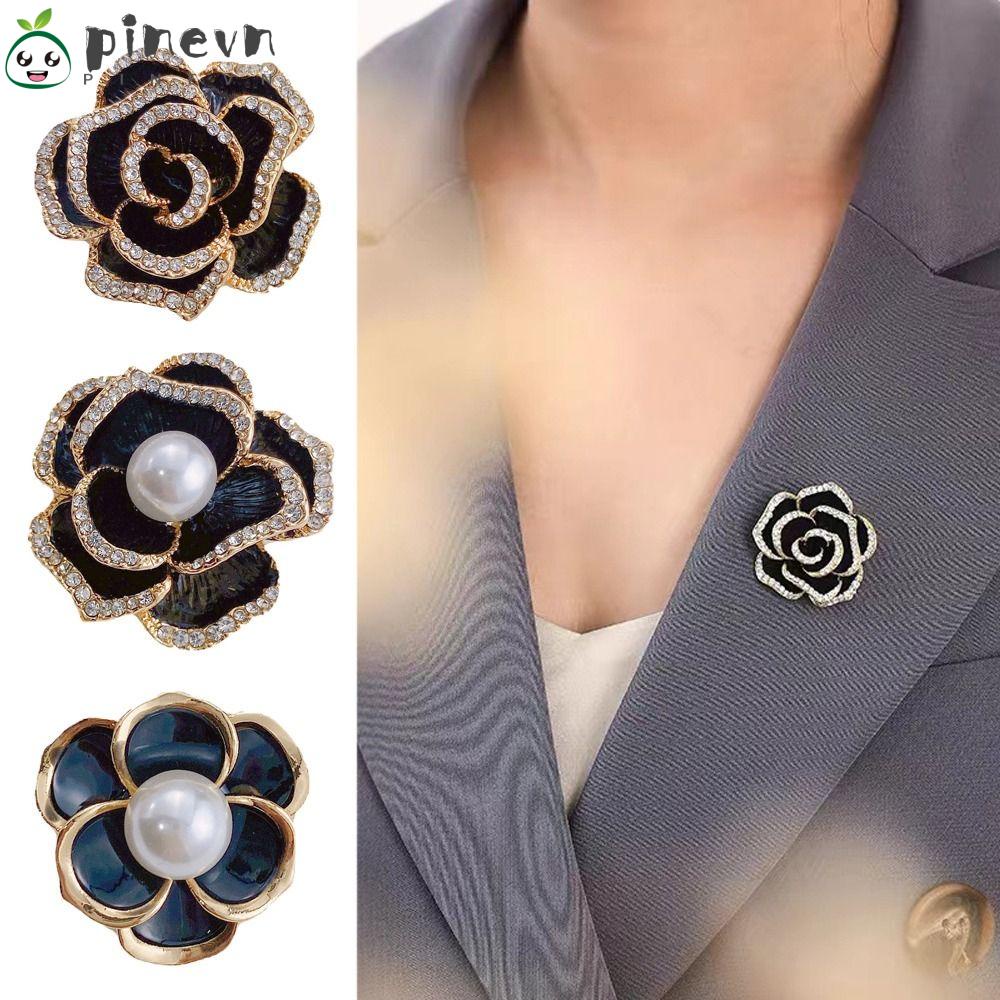 PINEVN Trâm Cài Áo Hình Hoa Trà Đa Năng Thiết Kế Mới Thanh Lịch