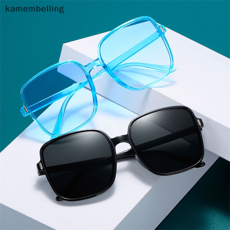 Kính Mát Gọng Vuông Chống Tia UV Màu Sắc Retro Thời Trang Cho Nữ