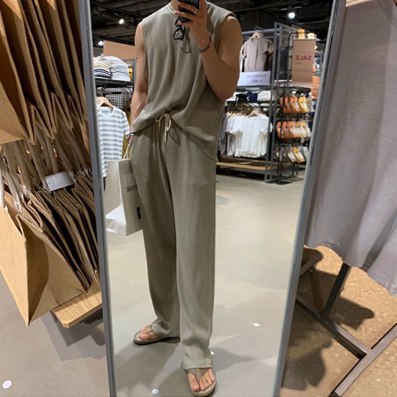 Áo Thun Thể Thao Không Tay Thời Trang Mùa Hè Hàn Quốc Dành Cho Nam