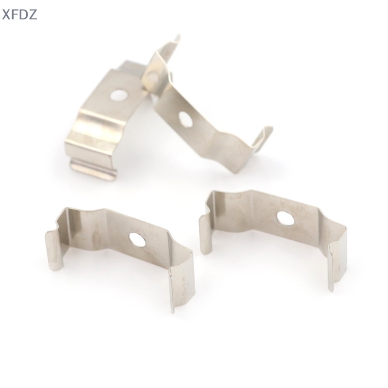 Bộ 4 Giá Đỡ Đèn Ống Huỳnh Quang T8 Màu Bạc Có Kẹp Tiện Dụng