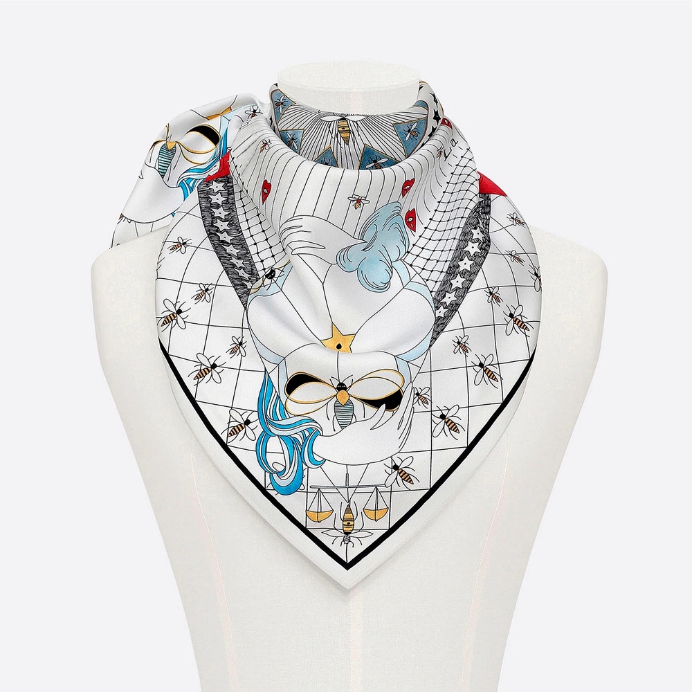 Khăn Quàng Cổ Vuông Nhỏ Xinh 53cm Thời Trang Công Sở Cho Bạn Gái