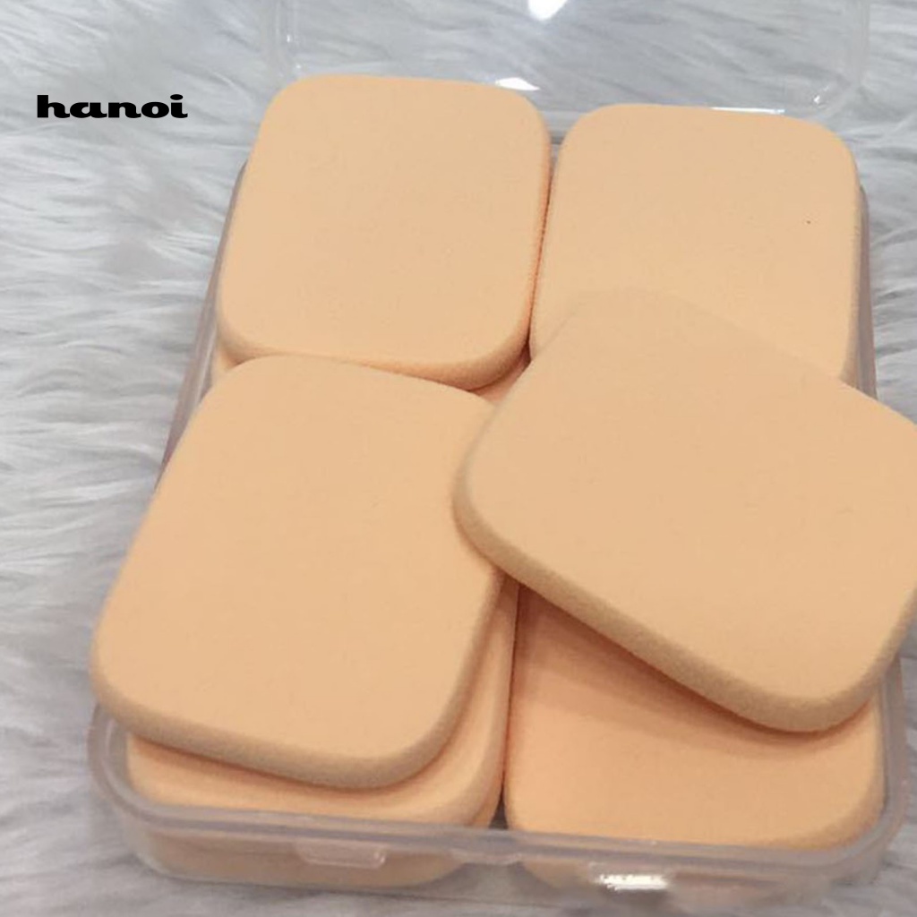 Set 12 Mút Trang Điểm Ướt / Khô Mềm Mịn Có Lỗ Nhỏ Gọn Cho Nữ