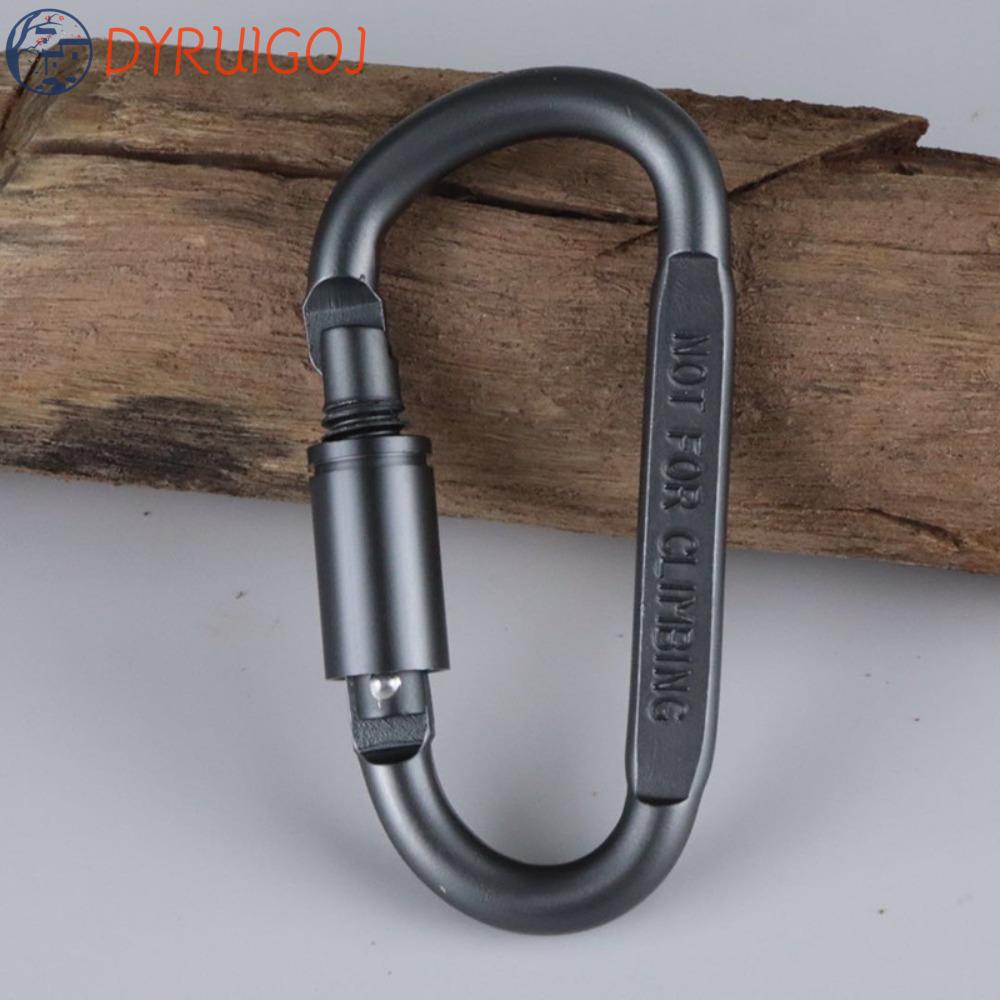 DYRUIDOJ Móc Khóa Kẹp Chữ D 8cm Hỗ Trợ Leo Núi / Cắm Trại