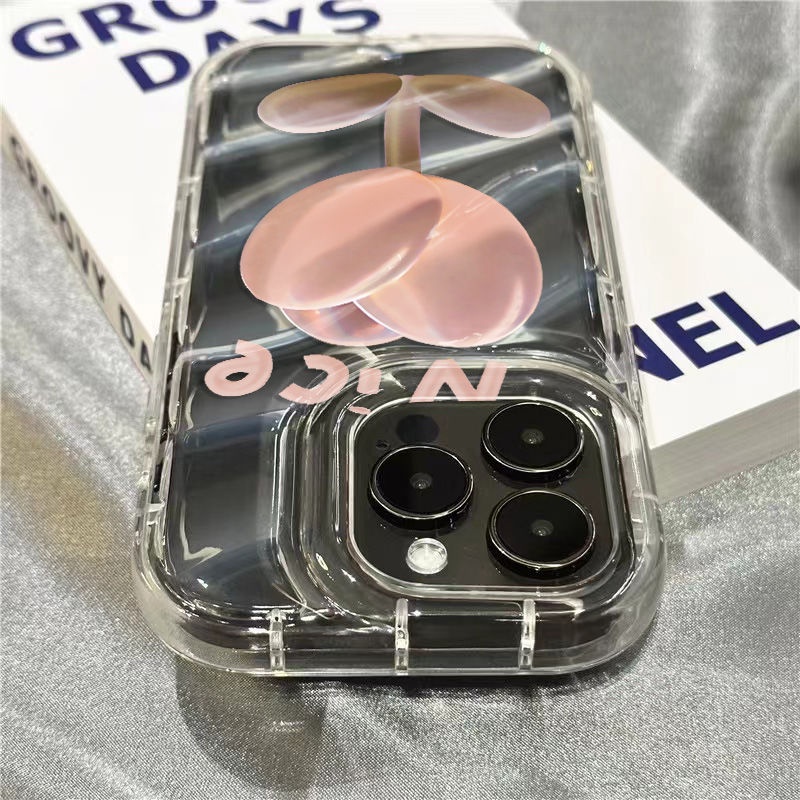 Ốp Điện Thoại Họa Tiết Hoa Xinh Xắn Cho iPhone14promax 8plus 14Promax111312Ốp Điện Thoại Mềm Trong Suốt In Chữ Tiếng Anh IV4D Cá Tính Cho Apple xr / /ins7