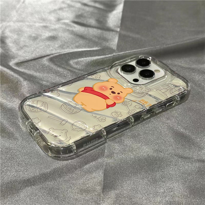 Ốp Điện Thoại Mềm Trong Suốt Họa Tiết Gấu Pooh Dễ Thương Cho Iphone 11Iphone14Promax 7 1312 plusxr8 / JJ85