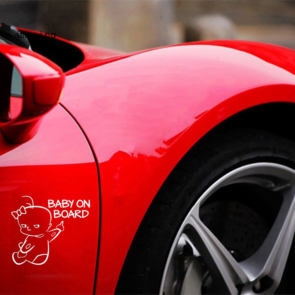 Đề Can Phản Quang Baby on Board Cảnh Báo An Toàn Cho Xe Hơi
