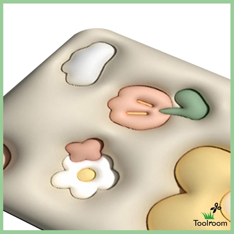 Thảm Chùi Chân Mềm Mại Thấm Hút Tốt Họa Tiết Hoa Trang Trí Cửa Trước Cửa Phòng Tắm