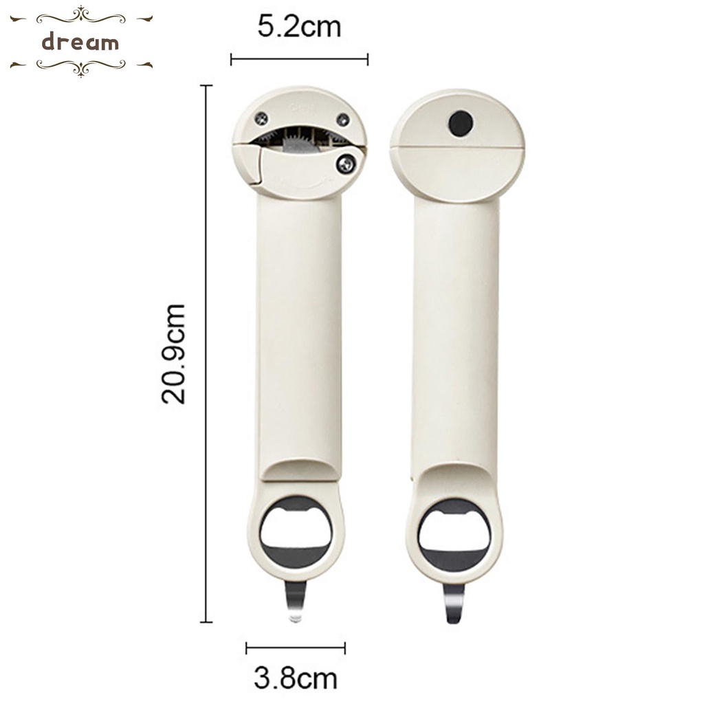 【DREAMLIFE】Bottle Opener Lightweight Multifunctional Retractable Stainless Steel 96g