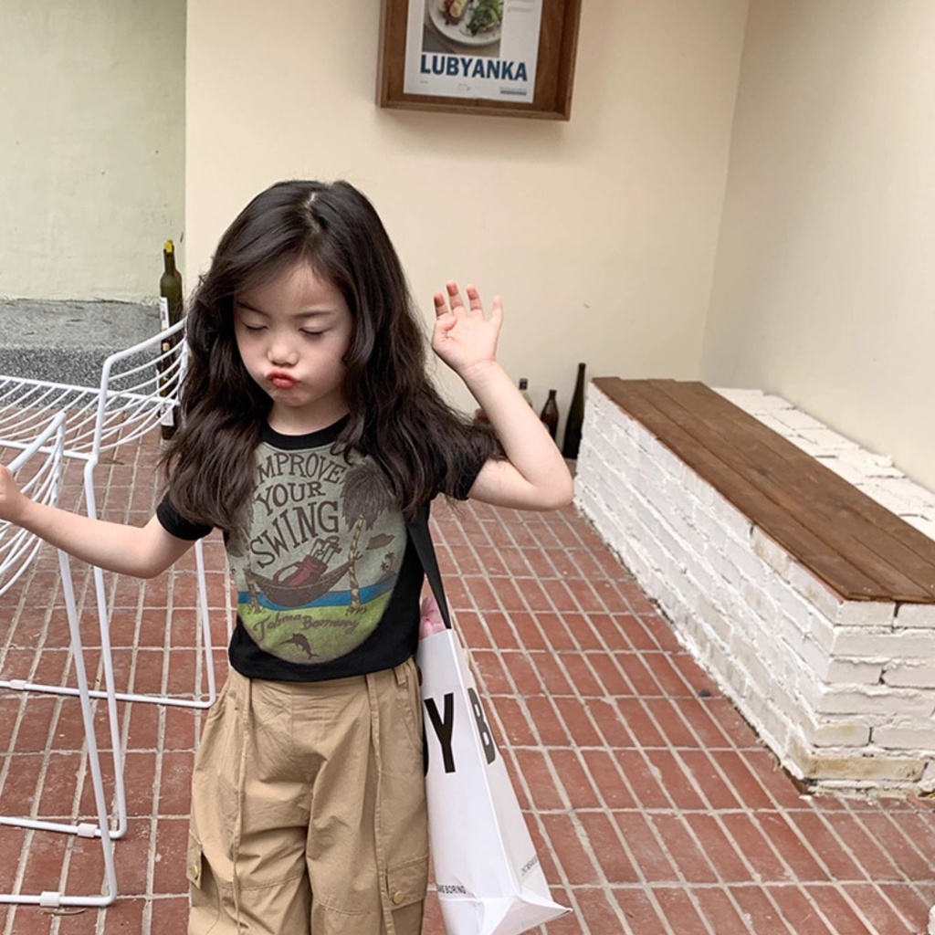 Áo Thun Ngắn Tay Phong Cách Hàn Quốc Năng Động Trẻ Trung Dành Cho Nữ