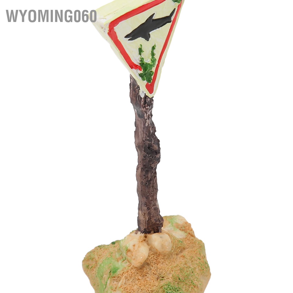 Wyoming060 Cá Dấu Hiệu Cảnh Báo Đồ Trang Trí An Toàn Nhựa Ngộ Nghĩnh Mô Phỏng Bể Với Đế Ổn Định