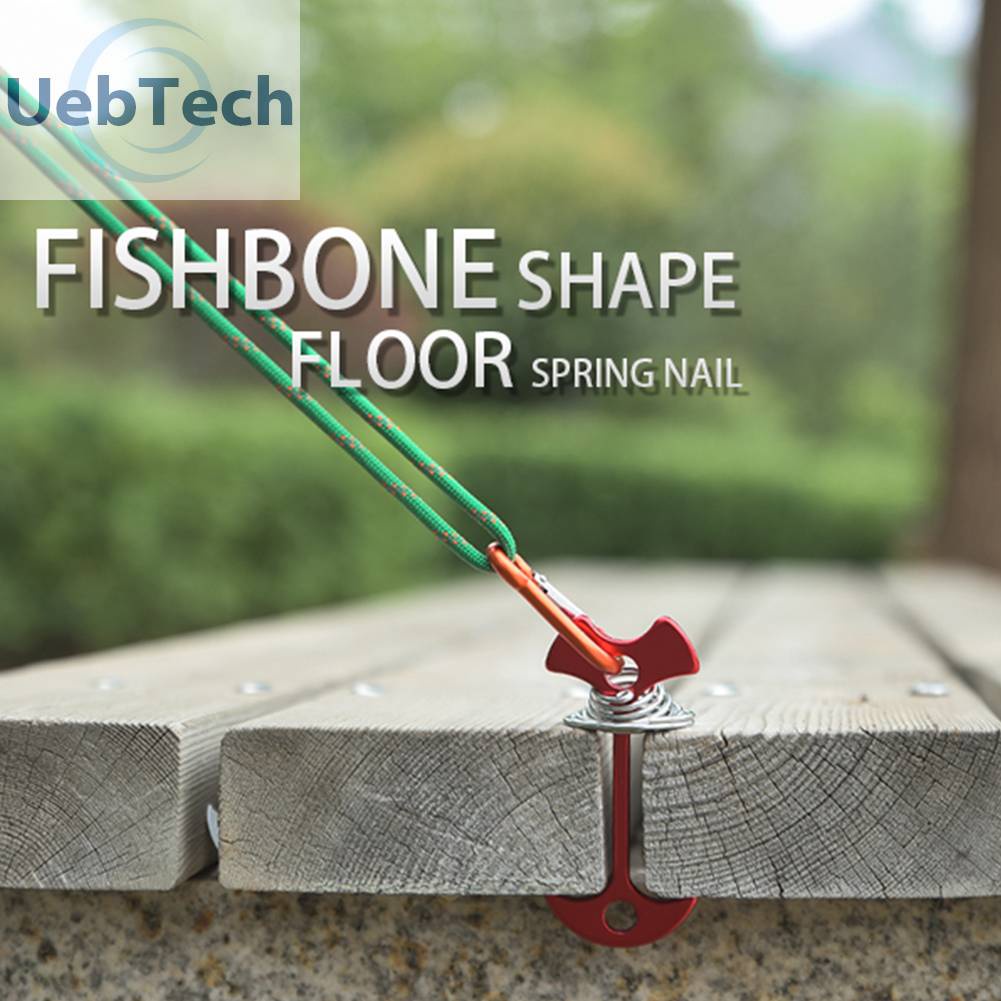 Móc Khóa Cố Định Dây Lều Cắm Trại Bằng Nhôm Tiện Dụng