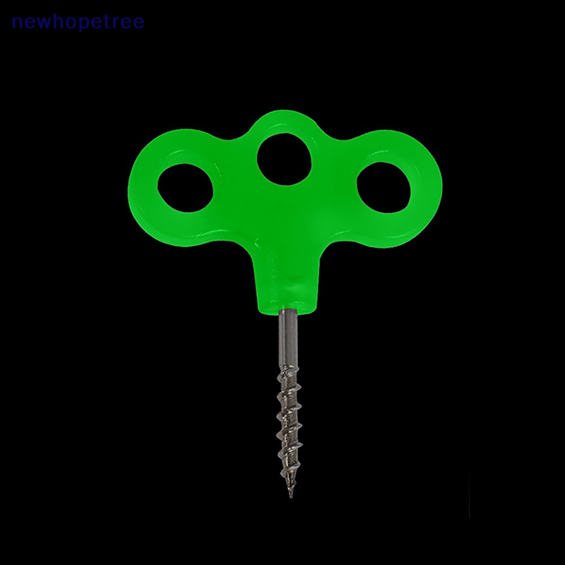 Ntvn Set 2 Đinh Ốc Ba Mắt Dạ Quang Bằng Thép Không Gỉ Dùng Cắm Trại Ngoài Trời / Lều Trại / Dây Thừng OIK