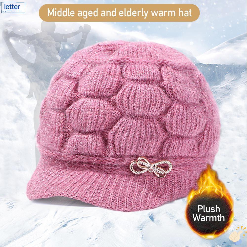 LET Mũ Len Dệt Kim Màu Sắc Xinh Xắn Cho Nữ