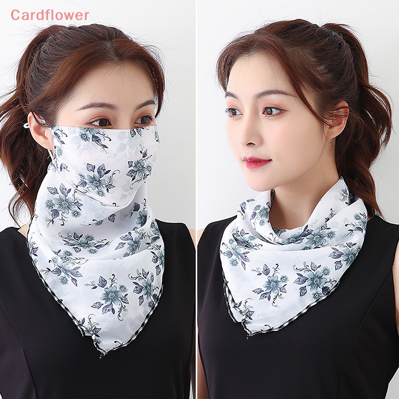 1 Khẩu Trang Chống Nắng Chống Bụi Bằng Lụa Có Móc Tai Mới