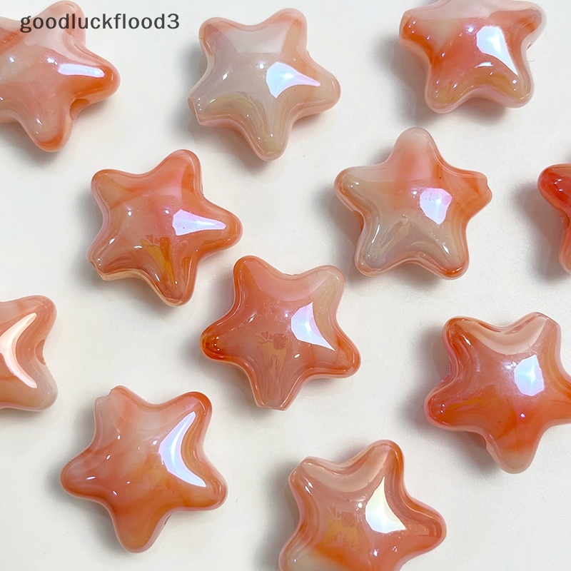 10 Hạt Acrylic Hình Ngôi Sao Năm Cánh Lấp Lánh Đầy Màu Sắc Dễ Thương Trang Trí Vòng Tay DIY [f