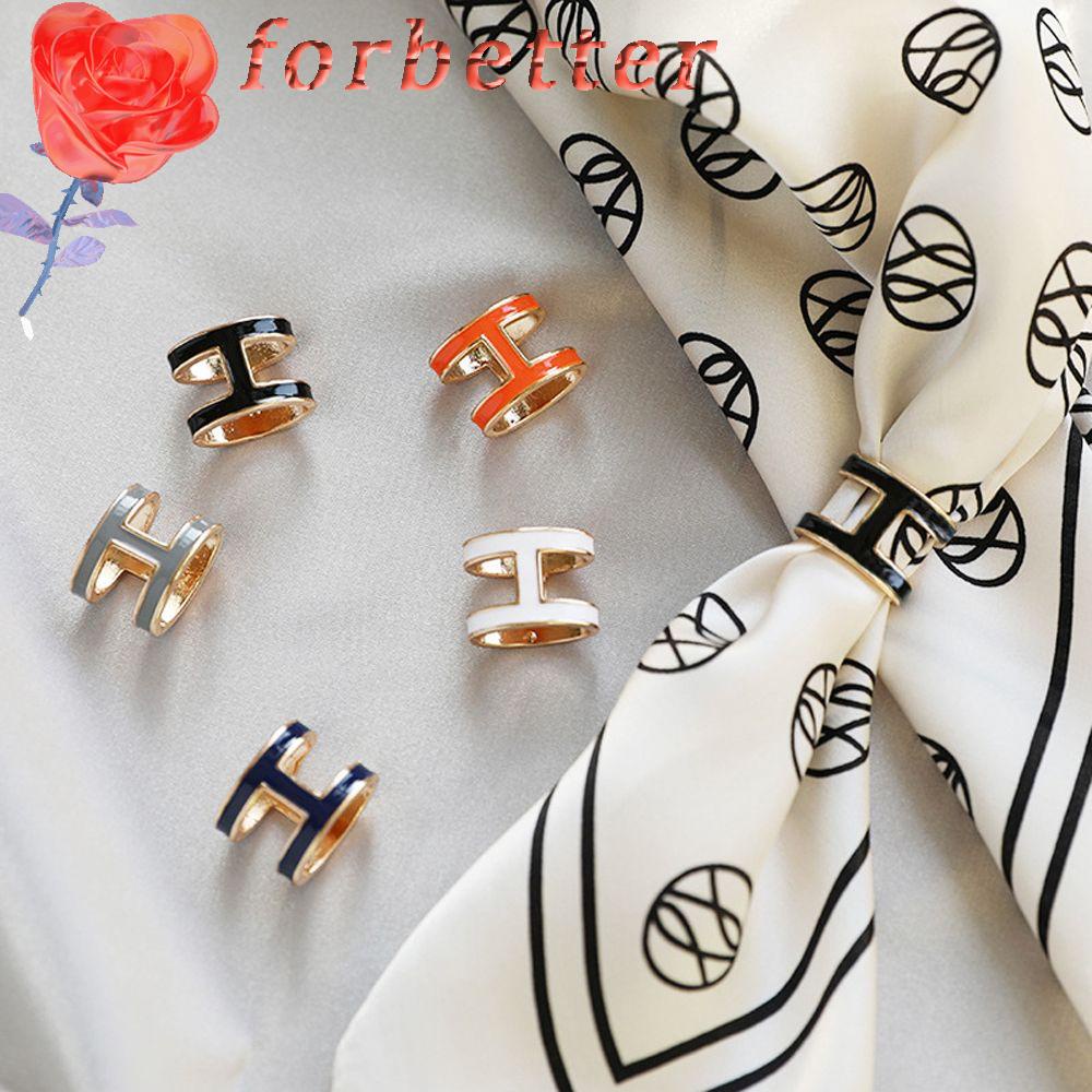 FORBETTER Vòng Khóa Khăn Choàng Cổ Đính Đá Phong Cách Vintage Thanh Lịch Dành Cho Nữ