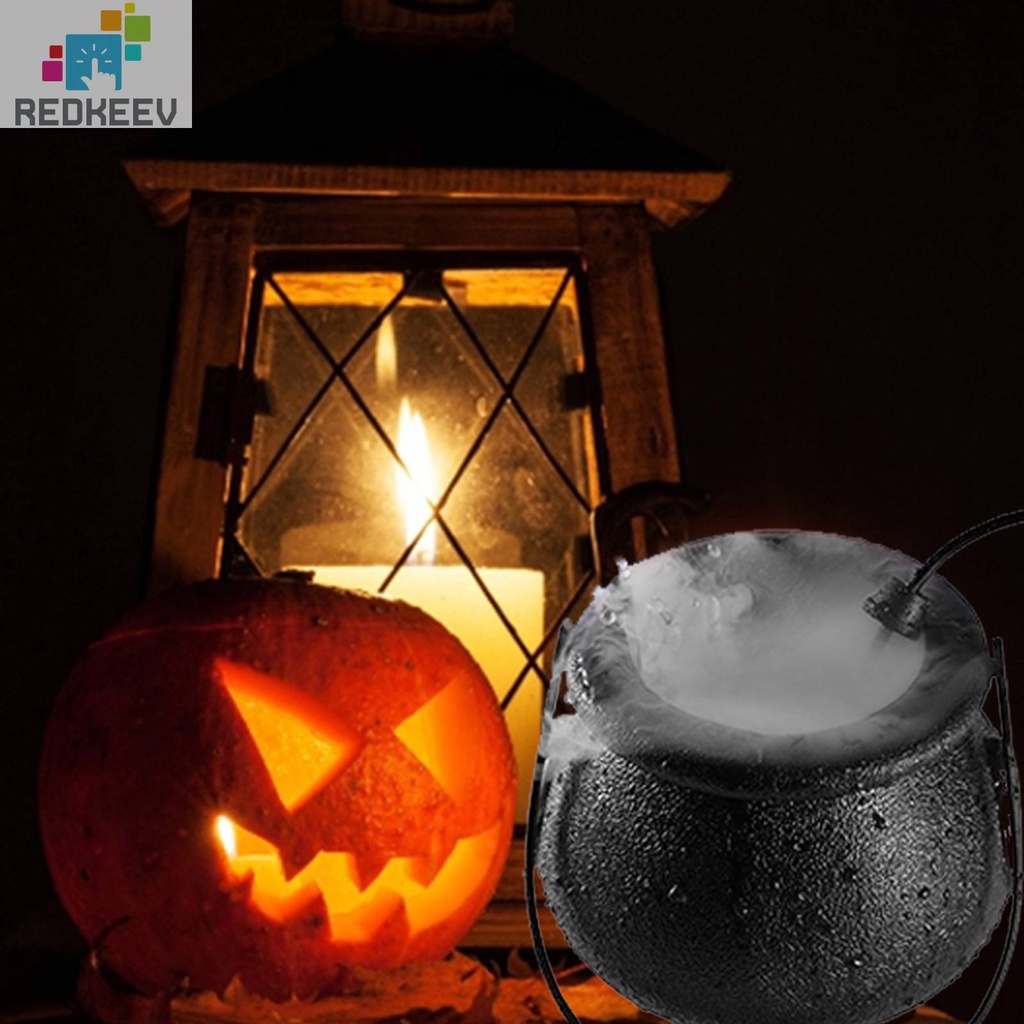 Lọ Tạo Sương Mù Có Đèn LED Thay Đổi Màu Sắc Dành Cho Tiệc Halloween