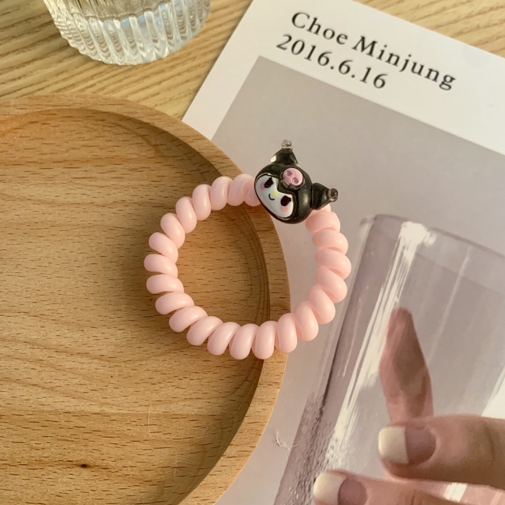 Dây Buộc Tóc Điện Thoại Họa Tiết Hoạt Hình Dễ Thương Bắt Mắt Ula777