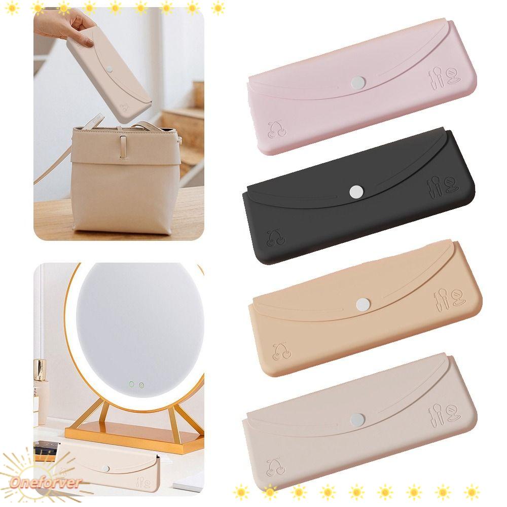 Túi Đựng Cọ Trang Điểm Bằng Silicone Màu Trơn Sức Chứa Lớn