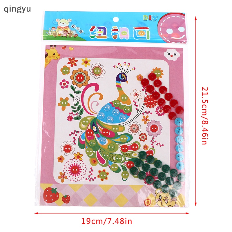 Bộ 5 Miếng Dán Nút Nhiều Màu Sắc Dùng Trang Trí Nghệ Thuật Thủ Công DIY