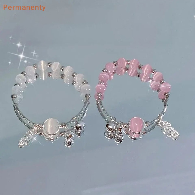 Vòng Đeo Tay Chuỗi Hạt Đá Opal Nhân Tạo Tự Nhiên Dễ Thương Thời Trang Cho Nữ