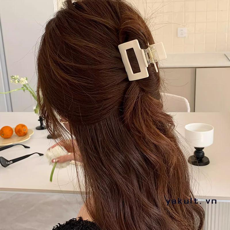 🎀 yakult 🎀Kẹp Tóc Mini Hình Vuông Dễ Thương Phong Cách Hàn Quốc Cho Nữ