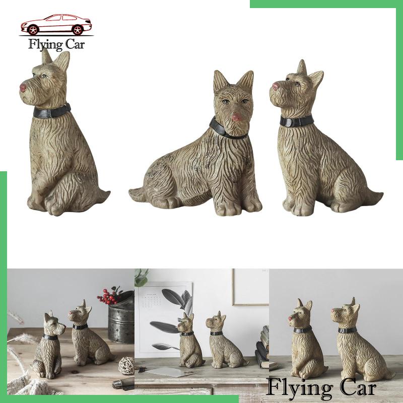 Đồ trang trí Chú Chó Bằng Nhựa Resin Chống Thấm Nước Trang Trí Ngoài Trời