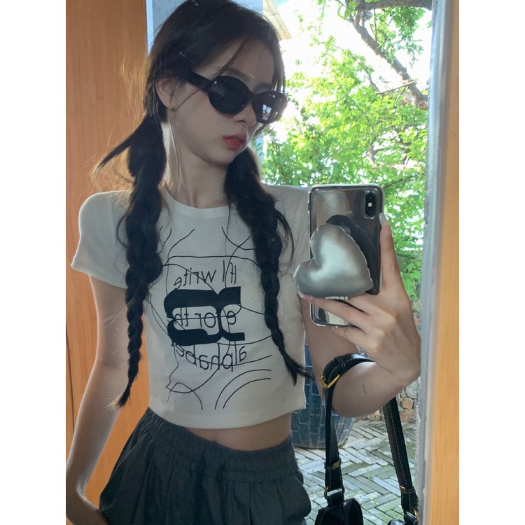 Áo Baby Tee Thun Croptop Nữ Tay Ngắn Hở Vai Dáng Ôm Thời Trang Mùa Hè Hàng Mới Dành Cho Bạn Nữ