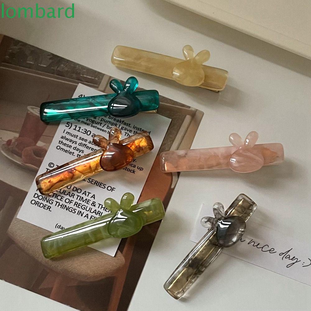 LOMBARD Kẹp Tóc Hình Thỏ Dễ Thương Cho Nữ