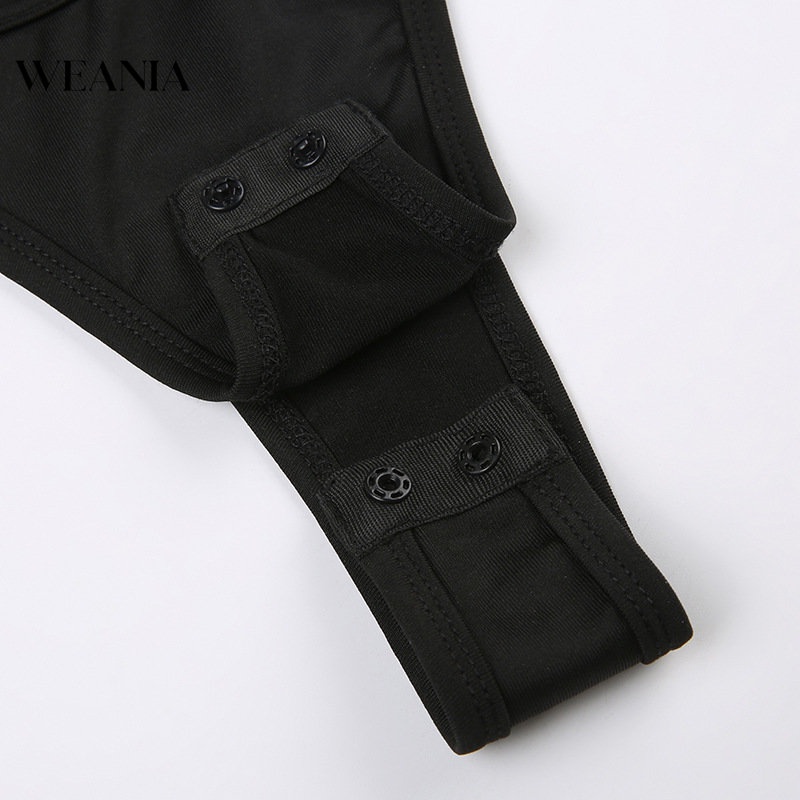 Bộ Áo Liền Quần Một Dây Màu Trơn Quyến Rũ Dành Cho Nữ