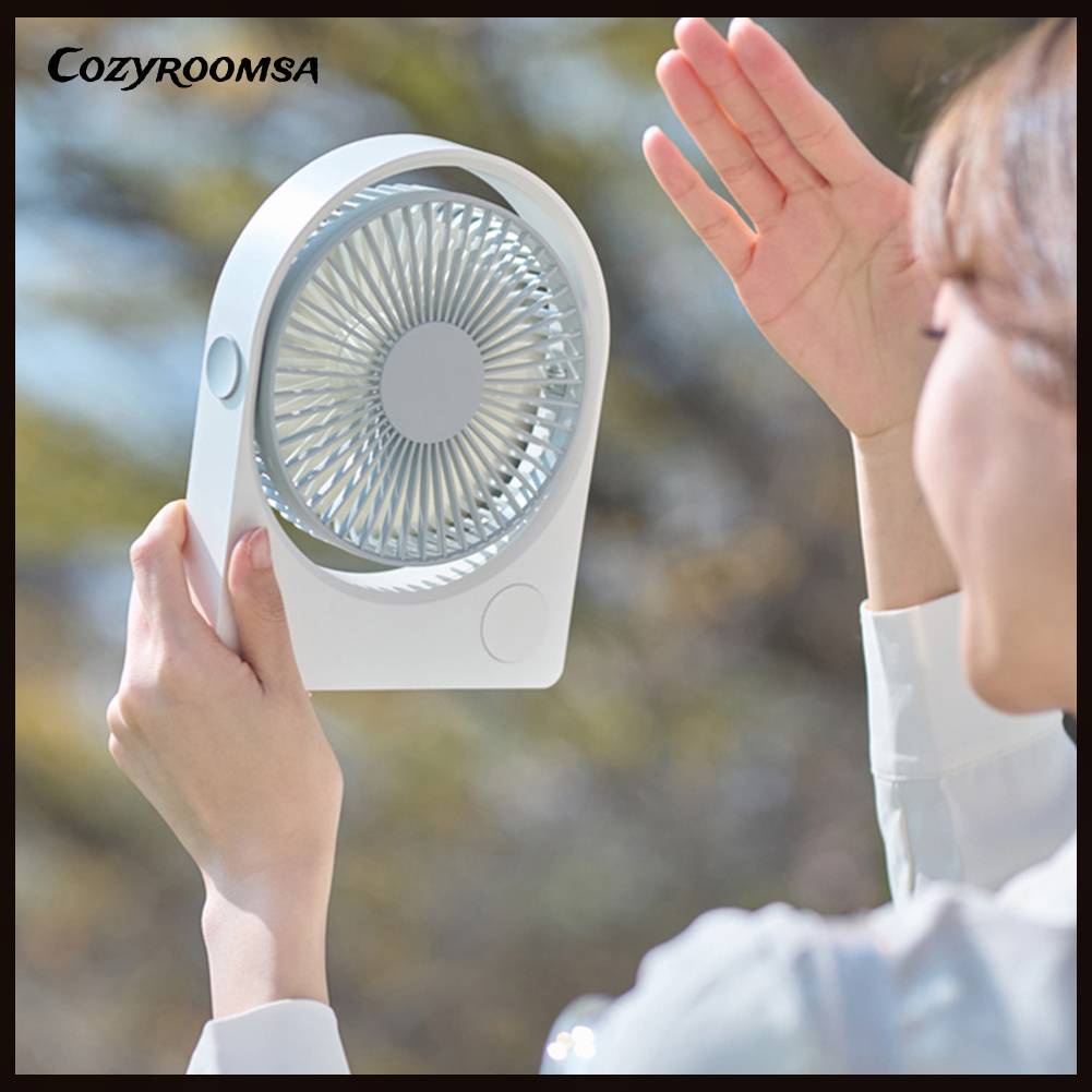 Quạt Để Bàn 2000mAh Có Thể Sạc Lại 9 Tiếng Tiện Dụng