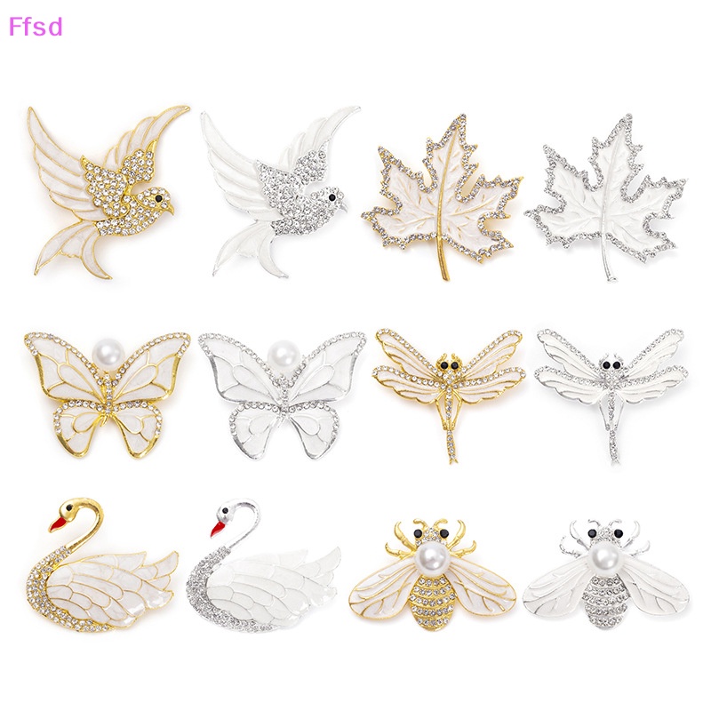 {Ffsd} Ghim Cài Áo Hình Bướm Chuồn Chuồn Chuồn Chuồn Chuồn Ngọc Trai Đa Năng Cho Nữ