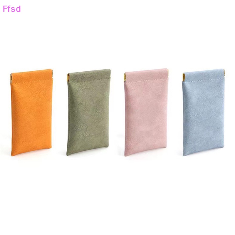 Túi Đựng Mắt Kính Bằng Da PU Mềm Màu Trơn Chống Thấm Nước