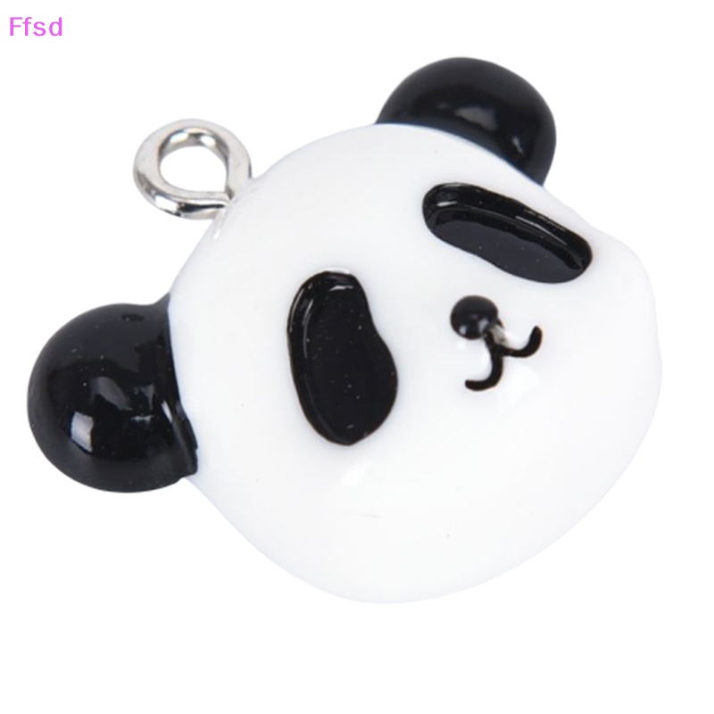 Set 20 Mặt Dây Chuyền Hình Gấu Trúc Bằng Nhựa Resin DIY