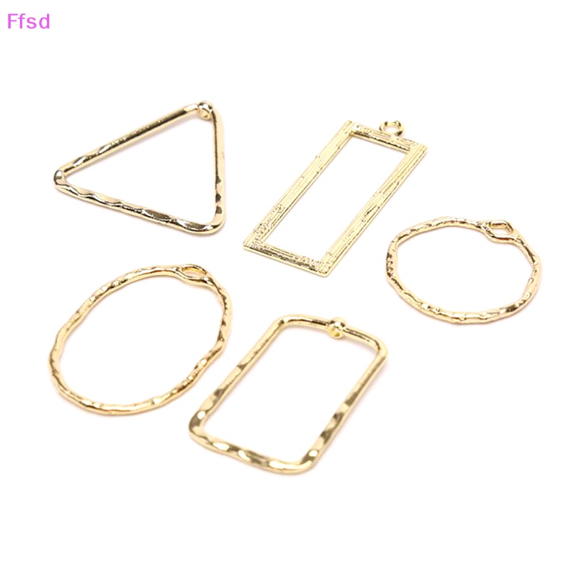 {Ffsd} Set 10 Mặt Dây Chuyền Hợp Kim Rỗng Hình Học Ch Tự Làm Trang Sức Hàng Bán Chạy