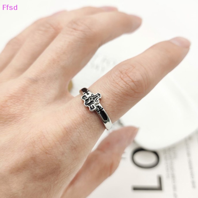 {Ffsd} Nhẫn Hợp Kim Hóa Trang Hoạt Hình Black Clover Quartet Knights Demon Asta Có Thể Điều Chỉnh Làm Quà Tặng Trang Sức Unisex