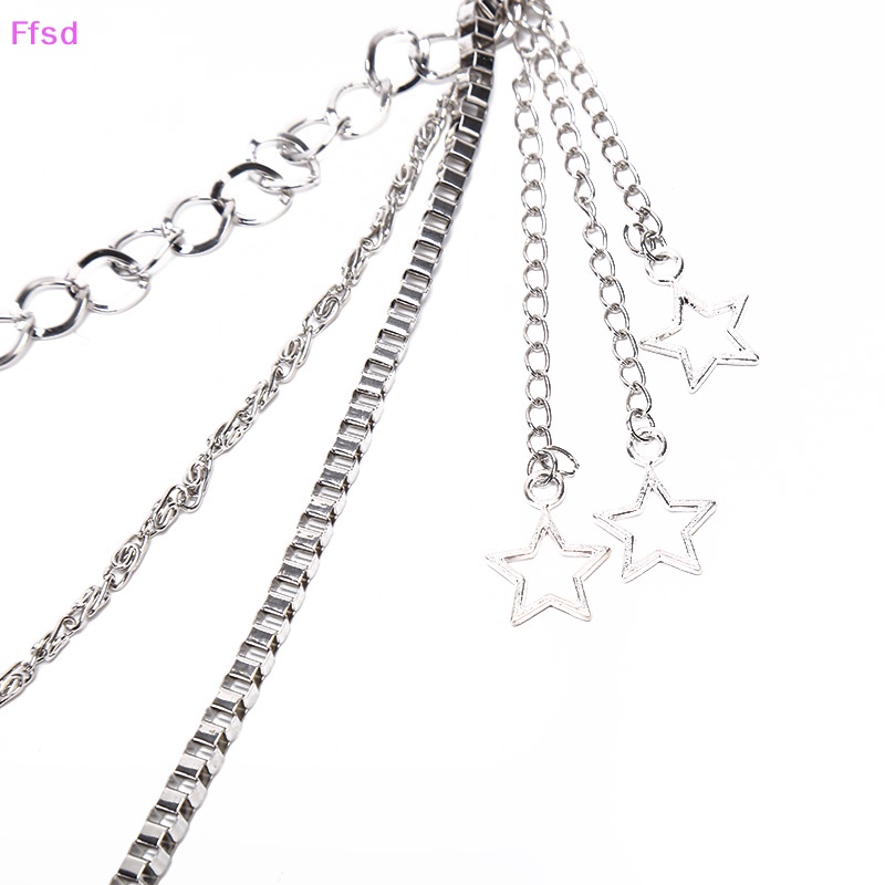 {Ffsd} Dây Xích Kim Loại 3 Lớp Dạng Móc Khóa Quần Jean Phong Cách Gothic Punk Hiphop Dành Cho Nữ * Hàng Bán Chạy