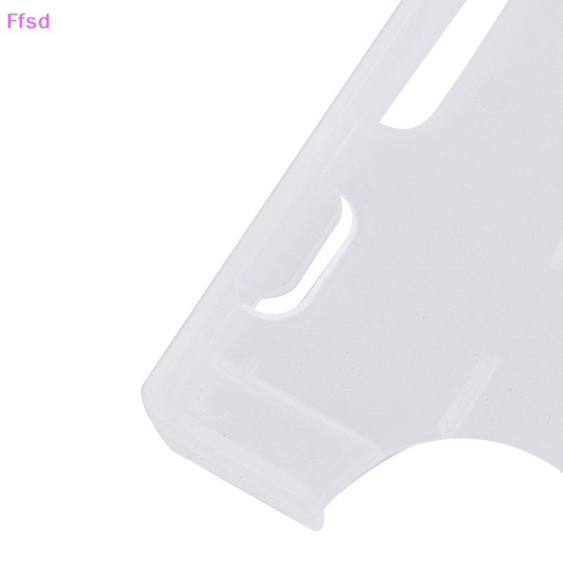 Bộ 4 Bao Đựng Thẻ ID Bằng Nhựa Cứng Hai Mặt Đa Năng Unisex