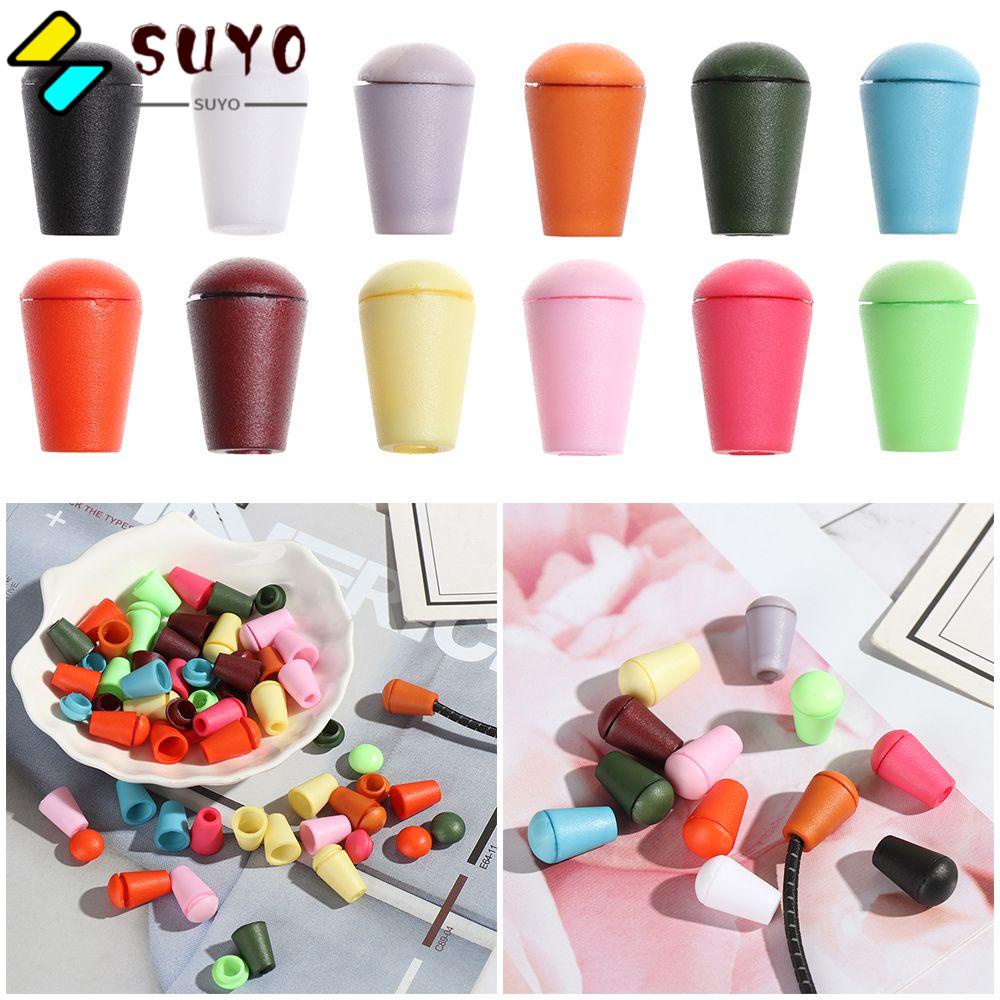 SUYO Set 20 Nút Chặn Dây Quần Áo &amp; Túi Xách Thể Thao Nhiều Màu