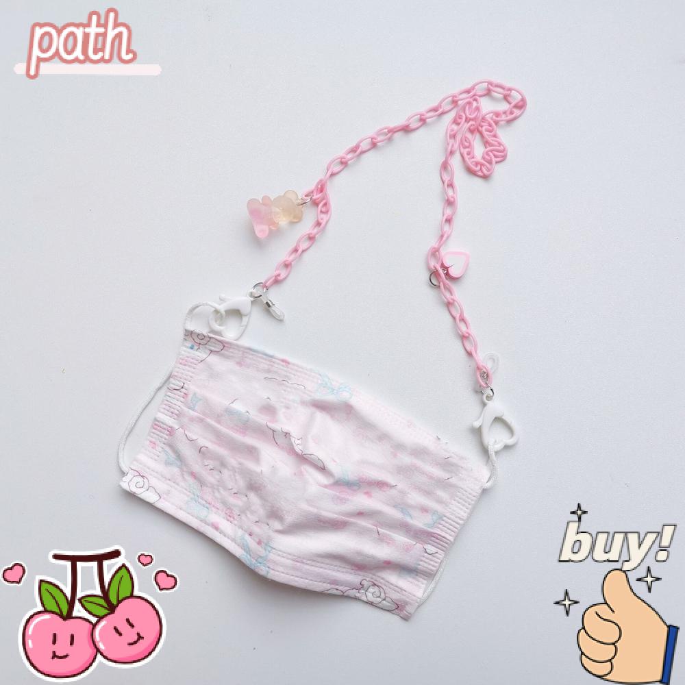 PATH Dây Đeo Mắt Kính Bằng Acrylic Chống Trượt Họa Tiết Hoạt Hình Dễ Thương Giá Đỡ