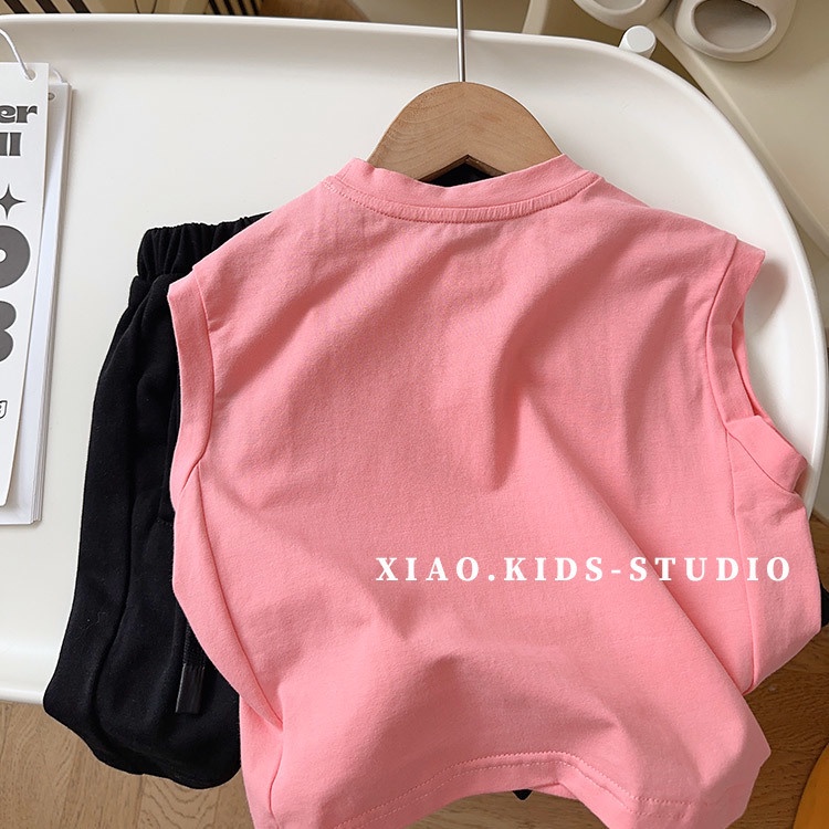 Áo Sát Nách 100% Cotton Thoáng Khí Nhanh Khô In Họa Tiết Hoạt Hình Phong Cách Nhật Bản Thời Trang Mùa Hè 2023 Cho Bé Trai Và Gái