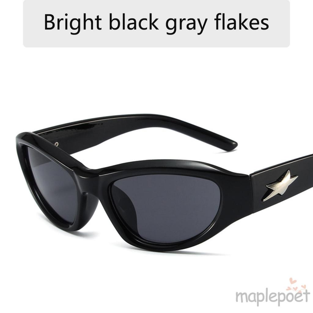 Kính Râm Quấn Tròng Hình Ngôi Sao Năm Cánh Phong Cách Hip Hop Punk Y2K Cá Tính Cho Nam Và Nữ