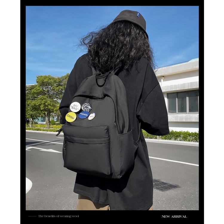 Ba Lô Đi Học / Du Lịch Sức Chứa Lớn Bằng Nylon Phong Cách Hàn Quốc Hàng Mới