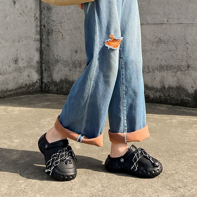 FEIJIANU dép Cross dép sandal nữ giày đi biển đáng yêu thoải mái27Z23070321