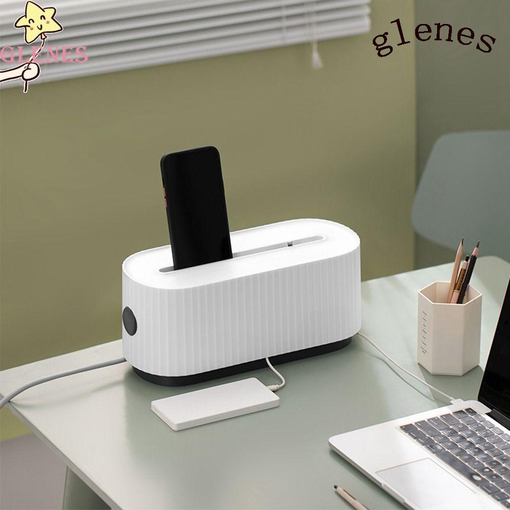 GLENES Hộp Đựng Ổ Cắm Bộ Định Tuyến Kẻ Sọc Tiện Dụng Cho Gia Đình